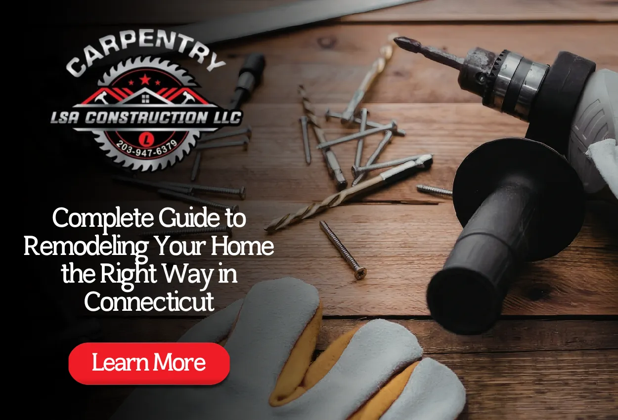 Image representing Home Remodeling in Connecticut in a real residential remodeling project.